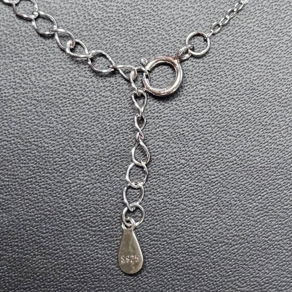 Ice Cut CZ Citrine Pendant Necklace‎ with CZ Accents in Sterling Silver (NWOT) - Picture 5 of 7